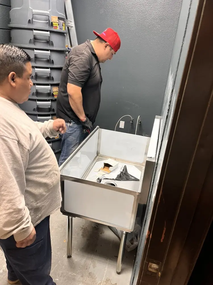 Commercial plumbing and sink installation in Uptown Whittier